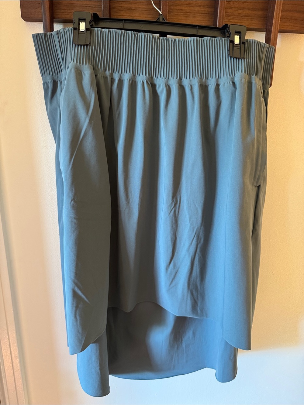 Athleta Women's Gray Cosmic Elastic High-Low Skirt
